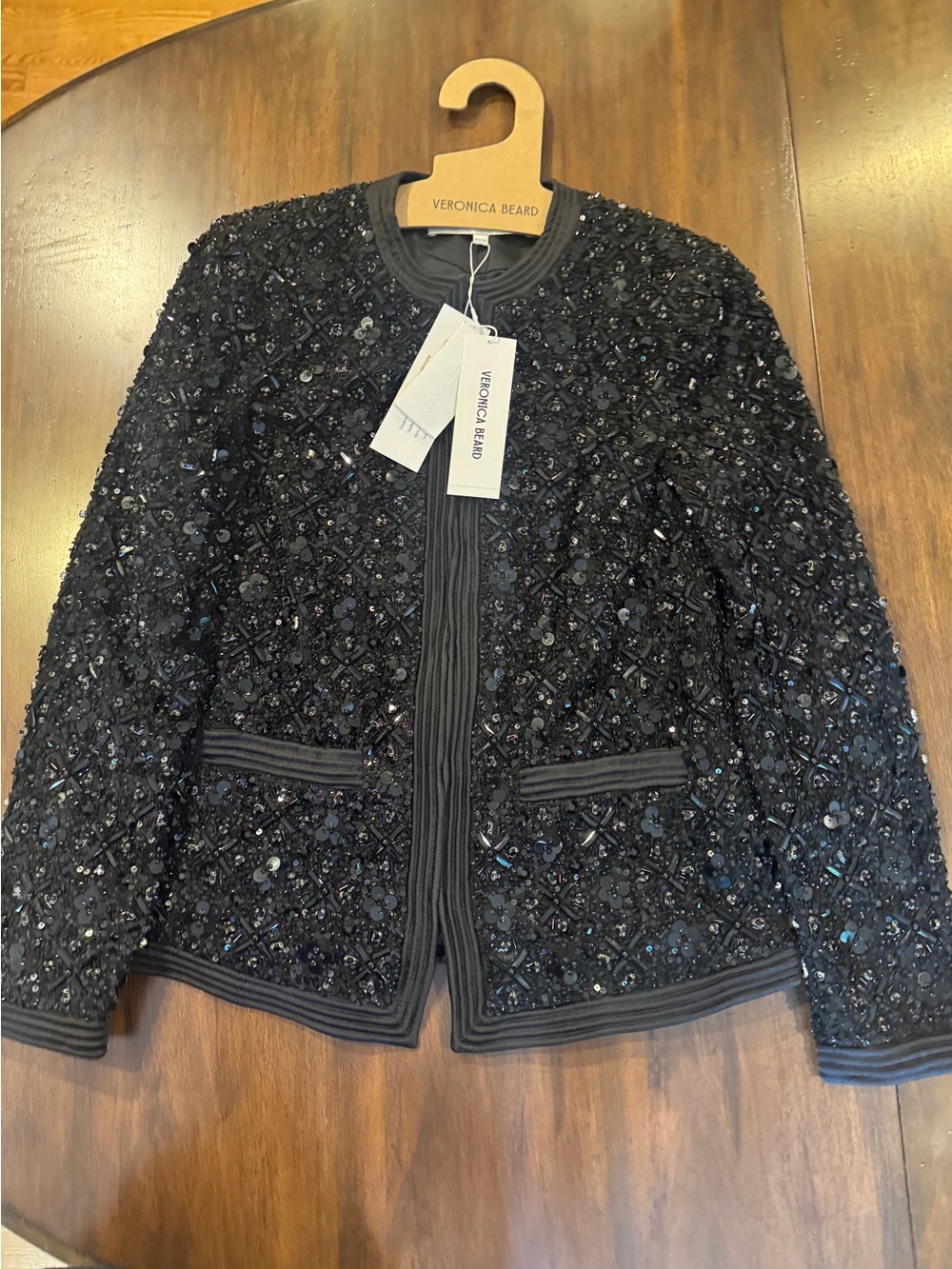 NWT Veronica Beard Rosine Sequined Embellished Jacket, size xs
